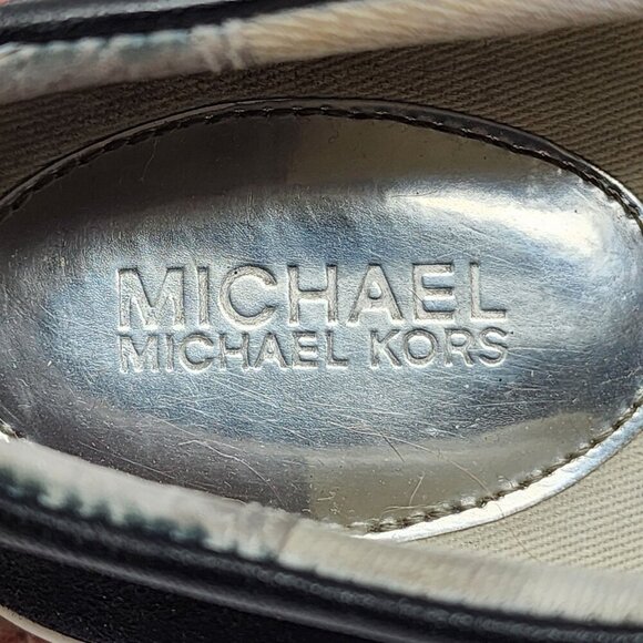 Michael Kors Womens Slip-On Sneakers With Rhinestone Snake Print Size 9.5M - Picture 10 of 11